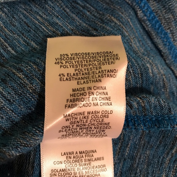 Jones New York Blue Knit Top Womens Size Small Long Sleeve - Picture 13 of 14